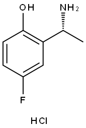 (R)-2-(1-aminoethyl)-4-fluorophenol hydrochloride Structure