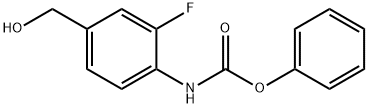 N-(2-氟-4-(羟甲基)苯基)氨基甲酸苯酯 结构式