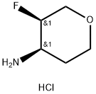 (3R,4R)-3-FLUOROOXAN-4-AMINE HCL, 1895912-86-3, 结构式