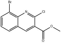 methyl 8-bromo-2-chloroquinoline-3-carboxylate Structure