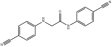 N-(4-cyanophenyl)-2-((4-cyanophenyl)amino)acetamide Structure