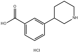 3-(piperidin-3-yl)benzoic acid hydrochloride Structure