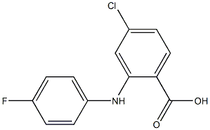 4-chloro-2-[(4-fluorophenyl)amino]benzoic acid Structure