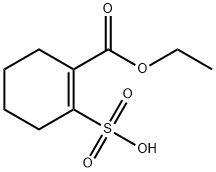 2-(ethoxycarbonyl)cyclohex-1-ene-1-sulfonic acid Structure