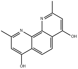 2,9-Dimethyl-4,7-dihydroxy-1,10-phenanthroline Structure