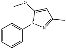 5-甲氧基-3-甲基-1-苯基吡唑, 27349-35-5, 结构式