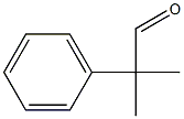 2-methyl-2-phenylpropanal Struktur