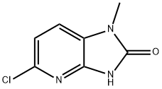 1-甲基-5-氯-1H-咪唑并[4,5-B]吡啶-2(3H)-酮, 40852-06-0, 结构式
