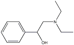 2-(二乙胺基)-1-苯基乙醇 结构式