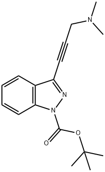 tert-butyl 3-(3-(dimethylamino)prop-1-yn-1-yl)-1H-indazole-1-carboxylate