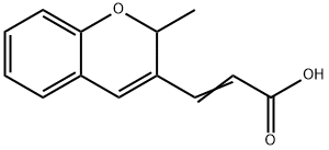 (E)-3-(2-methyl-2H-chromen-3-yl)acrylic acid Structure