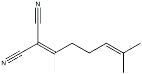 2-(6-methylhept-5-en-2-ylidene)propanedinitrile 结构式