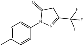 1-p-tolyl-3-(trifluoromethyl)-1H-pyrazol-5(4H)-one Structure