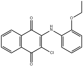2-(2-ethoxyphenylamino)-3-chloronaphthalene-1,4-dione Structure