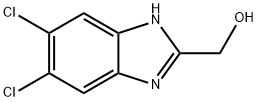 5,6-Dichloro-2-(hydroxymethyl)benzimidazole, 6478-80-4, 结构式