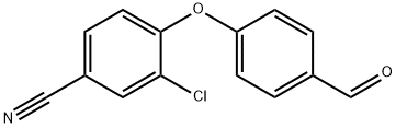 4-(4-formylphenoxy)-3-chlorobenzonitrile Structure