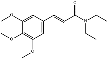 (E)-3,4,5-三甲氧基肉桂酰二乙胺, 701954-63-4, 结构式