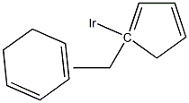 1-乙基环戊二烯基-1,3-环己二烯基铱(I), 721427-58-3, 结构式