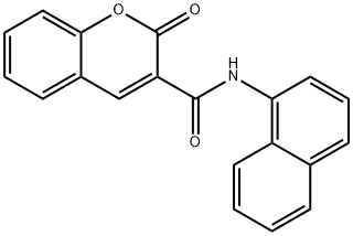 N-(naphthalen-1-yl)-2-oxo-2H-chromene-3-carboxamide Struktur