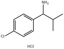 1-(4-氯苯基)-2-甲基丙烷-1-胺盐酸盐 结构式
