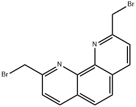 1,10-Phenanthroline, 2,9-bis(bromomethyl)-, 78831-37-5, 结构式