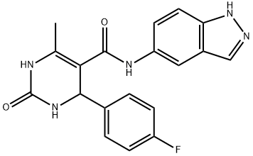 4-(4-fluorophenyl)-N-(1H-indazol-5-yl)-6-methyl-2-oxo-1,2,3,4-tetrahydropyrimidine-5-carboxamide Structure