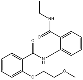 N-{2-[(ethylamino)carbonyl]phenyl}-2-(2-methoxyethoxy)benzamide Structure