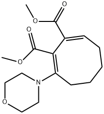 dimethyl (1E,2Z)-3-morpholinocycloocta-2,8-diene-1,2-dicarboxylate Structure