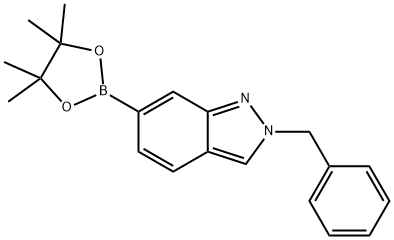 2-Benzyl-6-(4,4,5,5-tetramethyl-[1,3,2]dioxaborolan-2-yl)-2H-indazole Structure