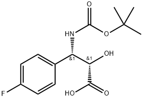 (2S,3S)-3-((叔丁氧基羰基)氨基)-3-(4-氟苯基)-2-羟基丙酸, 959583-77-8, 结构式