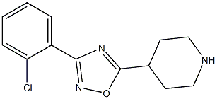 3-(2-chlorophenyl)-5-piperidin-4-yl-1,2,4-oxadiazole 结构式