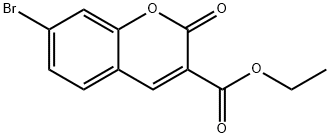 7-溴-2-氧代-2H-色烯-3-羧酸乙酯 结构式