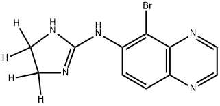 5-溴-N-（4,4,5,5-四氘-1H-咪唑-2-基）喹喔啉-6-胺, 1184971-51-4, 结构式