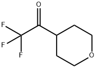 2,2,2-trifluoro-1-(tetrahydro-2H-pyran-4-yl)ethan-1-one Struktur