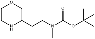 tert-butyl methyl(2-(morpholin-3-yl)ethyl)carbamate 结构式