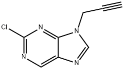 2-chloro-9-(prop-2-yn-1-yl)-9H-purine 结构式