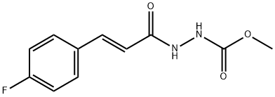 methyl 2-[3-(4-fluorophenyl)acryloyl]hydrazinecarboxylate Structure