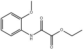 乙基 2-((2-甲氧苯基)氨基)-2-氧亚基醋酸盐, 7267-26-7, 结构式