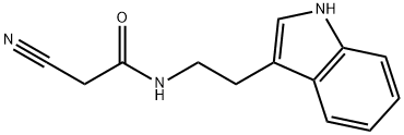 2-cyano-N-[2-(1H-indol-3-yl)ethyl]acetamide Struktur