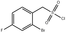 (2-Bromo-4-fluorophenyl)methanesulfonyl chloride, 1178315-16-6, 结构式