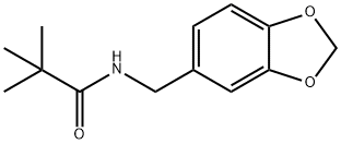 N-(1,3-BENZODIOXOL-5-YLMETHYL)-2,2-DIMETHYLPROPANAMIDE, 120226-50-8, 结构式