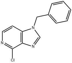 1H-IMIDAZO[4,5-C]PYRIDINE, 4-CHLORO-1-(PHENYLMETHYL)-, 120537-43-1, 结构式