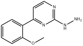 2-肼基-4-(2-甲氧基苯基)嘧啶 结构式