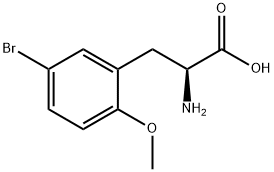 (S)-2-氨基-3-(5-溴-2-甲氧基苯基)丙酸 结构式