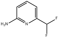 6-(DIFLUOROMETHYL)PYRIDIN-2-AMINE, 1315611-68-7, 结构式