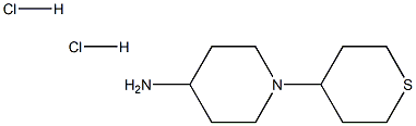 1-(thian-4-yl)piperidin-4-amine:dihydrochloride Struktur