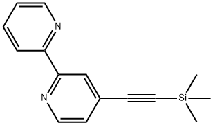 4-三甲基硅乙炔基-2,2'-联吡啶 结构式