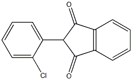 2-(2-氯苯基)-1H-茚-1,3(2H)-二酮 结构式