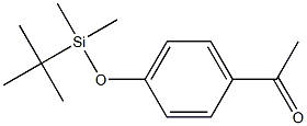 Ethanone, 1-[4-[[(1,1-dimethylethyl)dimethylsilyl]oxy]phenyl]- Structure