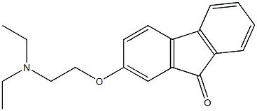 2-(2-diethylaminoethoxy)fluoren-9-one 结构式